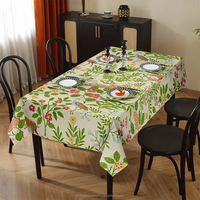 Nappe de table rectangulaire, nappe en polyester imperméable, nappes imprimées numériques 3D pour la décoration du dîner, de la cuisine et des fêtes