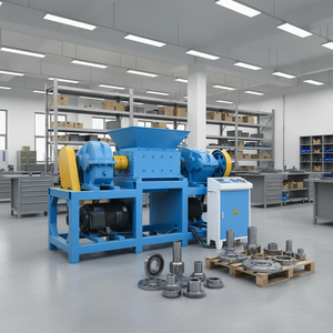 Industrial Waste Tire <strong>Shredding</strong> Machine, High Capacity Double Shaft Tyre Crusher for Scrap <strong>Rubber</strong> Recycling Plant - Product Image 1