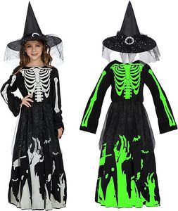 Disfraz de Halloween para Niños, Disfraz de Fantasma del Grim Reaper con Guadaña que Brilla en la Oscuridad, Túnica con Capucha y Cinturón para Fiestas de Disfraces de Carnaval - Product Image 1