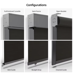 Stores enrouleurs d'extérieur coupe-vent et imperméables, stores solaires motorisés automatiques pour patio, écran zippé respirant en aluminium pour intérieur - Product Image 4