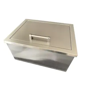 Valiant Stainless Steel Steel Drop-In Cooler Ice Container w/removable lid  