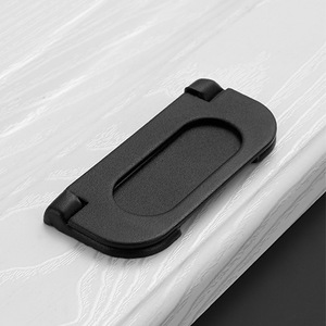Drawer Handle Oval Iron Minimalist Design Easy Installation Surface Decoration General Use - Product Image 1