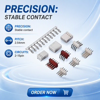 Connecteurs Molex Alternatifs 2,5 mm 3-15 Broches DIP, Connecteurs Wafer Mâle-Femelle Câble-Platine pour Applications PCB et Alimentation