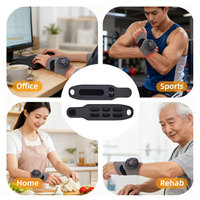 Bracelet chauffant électrique portable, rechargeable par USB, thérapie par la chaleur, attelle de poignet, télécommande sans fil, 19 niveaux d'intensité, massage