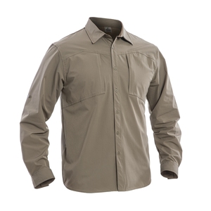 Camisa Casual de Manga Larga para Hombre, de Alta Calidad, Estilo Vintage, Satén, Spandex/Poliéster, Transpirable, de Secado Rápido, Antiarrugas, con Logotipo Personalizado - Product Image 2