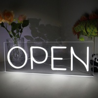 Open Close Sign Shop Open Hanging Business Lighting 24 Hours Neon Store Led Open Sign