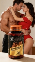 Complément Alimentaire Naturel : Ginseng Panax, Extrait de Pénis de Cerf, Baies de Goji – Comprimés pour la Vitalité Masculine et le Soutien Immunitaire pour Adultes