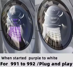 ไฟหน้า AURON Quad-Beam LED Chip 12V 6000K 36W 6000 ลูเมนส์ ใหม่ สำหรับ Porsche 911 2012-2018 991.1 ชุดดัดแปลงไฟหน้า - Product Image 3
