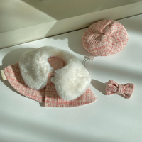 INS Style coréen nouvel an rose animal Cape chien bavoir été brise accessoire pour Bichon poméranien chat petit parfum en Polyester