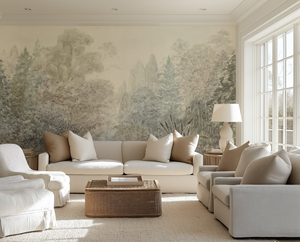 La peinture <span class=keywords><strong>panoramique</strong></span> de jardin rétro est utilisée pour le salon canapé décoration intérieure <span class=keywords><strong>papier</strong></span> peint Mural - Product Image 3