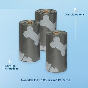 Repuestos para Doggy Roll de Huamaohengchun, para Paseos y Viajes con Cachorros al Aire Libre, Plástico Grueso Resistente a Fugas y Desgarros - Product Image 4