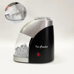 Máquina trituradora de cubitos de hielo para el hogar, minimáquina eléctrica de bloques de cono de nieve Popular, barata