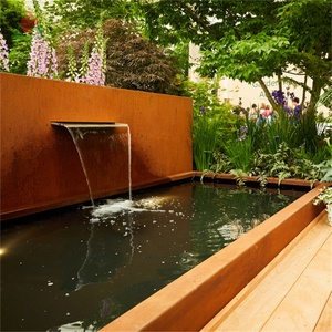 Fontaine à eau moderne en acier corten avec <span class=keywords><strong>patine</strong></span> naturelle vieillie - Product Image 2