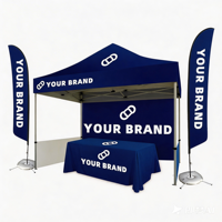 Admax Maßgefertigtes Sublimationsdruck Oxford-Gewebe Wasserdichtes Feuerhemmendes Anti-UV 10x10 Pop-up Faltpavillon für Messen und Events