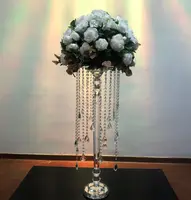 Centre de table pour décoration de mariage, magnifique présentoir floral, 1 pièce, pilier en cristal, socle, socle