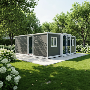 Maison préfabriquée pliable à bon <span class=keywords><strong>prix</strong></span>, 20 pieds, 40 pieds, 2 étages, maison préfabriquée de luxe, 2 étages, 40 pieds, maisons conteneurs extensibles, maison conteneur - Product Image 1