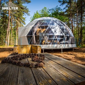 Shelter Dome Project In <span class=keywords><strong>France</strong></span> Glamping Hotel Tente dôme géodésique <span class=keywords><strong>de</strong></span> 7m avec salle <span class=keywords><strong>de</strong></span> bain Tente dôme glamping - Product Image 5
