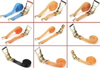 Sangles d'arrimage en polyester haute ténacité 25MM-100MM Attache de cargaison avec produit de sangle à double crochets en J