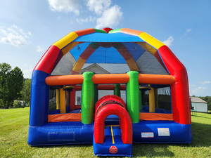 บ้านเด้งดึ๋งยักษ์22FT 22FT มีสีสันบ้านเด้งสีรุ้งพร้อมที่เป่าลม - Product Image 2