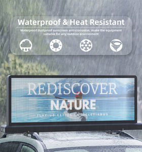 VERTEX Alta Qualidade P2.5 Táxi Top Display LED Full Color LED Dupla Face IP65 Carro Telhado LED Outdoor para - Product Image 4