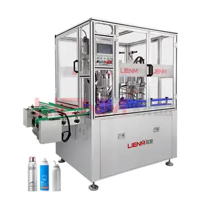 High Quality Bag On Valve Aerosol Filling Machine Deodorant Hair Styling Spray Cans Automatic Aerosol Filling Machine