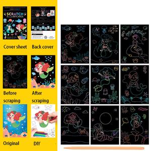 Gran oferta, arquitectura de referencia clásica china, escena nocturna, pintura para rascar, libro para rascar, estudiante, pintura creativa para rascar DIY - Product Image 5