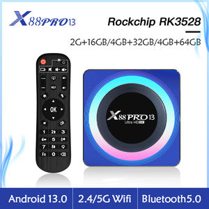 X88 Pro 13 4K Set-Top Box 32GB Amlogic Quad Core Dispositivo de Streaming con WiFi de Doble Banda y BT - Product Image 3