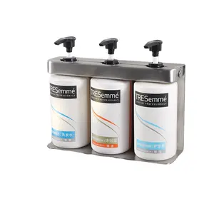 Novo shampoo dispensador de sabão de banho para banheiro, dispensador de desinfetante para as mãos com trava magnética