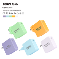 Chargeur Type-C 100W pour Xiaomi, iPhone, Samsung, adaptateur de chargeur d'ordinateur portable, PD QC 3.0, certifié CE FCC ROHS UL, fournisseur de premier plan en promotion