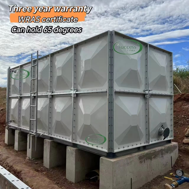 Customized GRP FRP SMC Water Storage Tank Modular Fiberglass Water Tank for Drinking/Rain/Wastewater Treatment