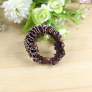 Korean Style Hair Tie With <b>Lace</b> Trim High <b>Elasticity</b> For Women Casual Ponytail Hair Band Random Mix And Match - Product Image 4