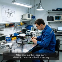 Imprimante 3D industrielle FDM MODELBOT-C60, grande machine de fabrication pour prototypage de pièces en plastique pour drones et UAV