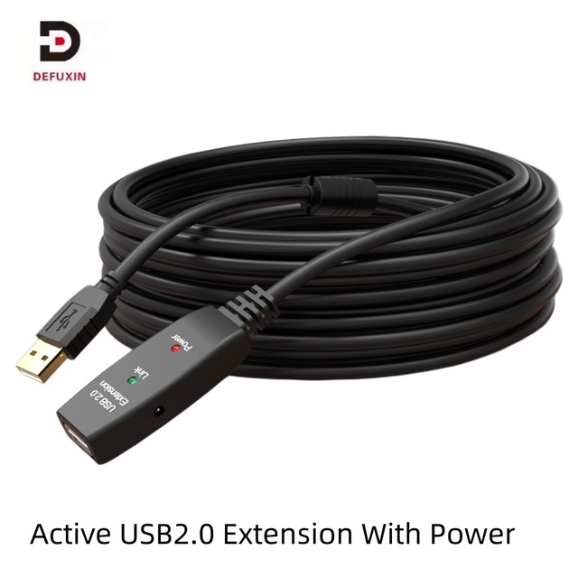 DFX Active USB 2.0 Male to Female Cord 10m, Premium Long Distance Signal Booster Cable Optional Length 5m to 30m