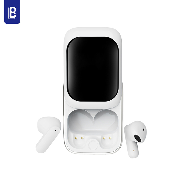 LB 2024 New Smart Touch Screen Digital Display True Wireless In-Ear Earbuds JL Small Sports IPX-6 Waterproof Noise Cancelling