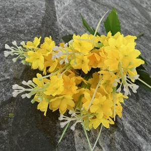 Fleurs Artificielles 5 Branches Soie Violet Floral Géant Fleurs Artificielles pour la Décoration de Mariage à la Maison - Product Image 3