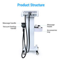 Appareil de massage vibrant G8 Pro 4-en-1 pour amincissement par aspiration et chaleur, traitement facial en position debout, élimination de la cellulite