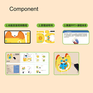 Juguete Educativo <span class=keywords><strong>de</strong></span> Ciencia Física para Niños, Ventilador Pequeño con Control por Voz, Dibujos Animados, Material <span class=keywords><strong>de</strong></span> Producción Tecnológica - Product Image 5