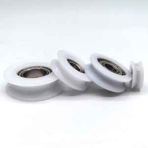 U溝ベアリングプラスチックコーティングローラーホイール（サイディングドアウィンドウシステム用） - Product Image 1