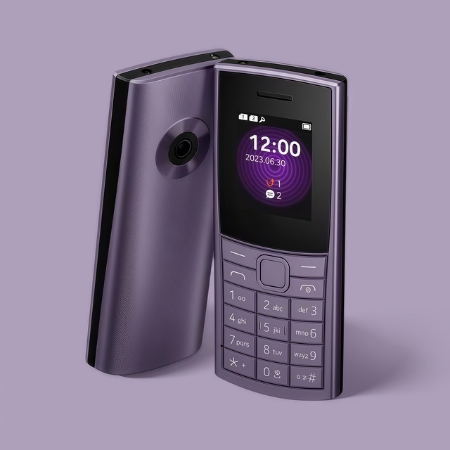 Dual SIM Non-Smart Button Mobile Phone for Elderly Spanish Language Support 2G Straight Small Feature Phone 110 2023 FM Radio