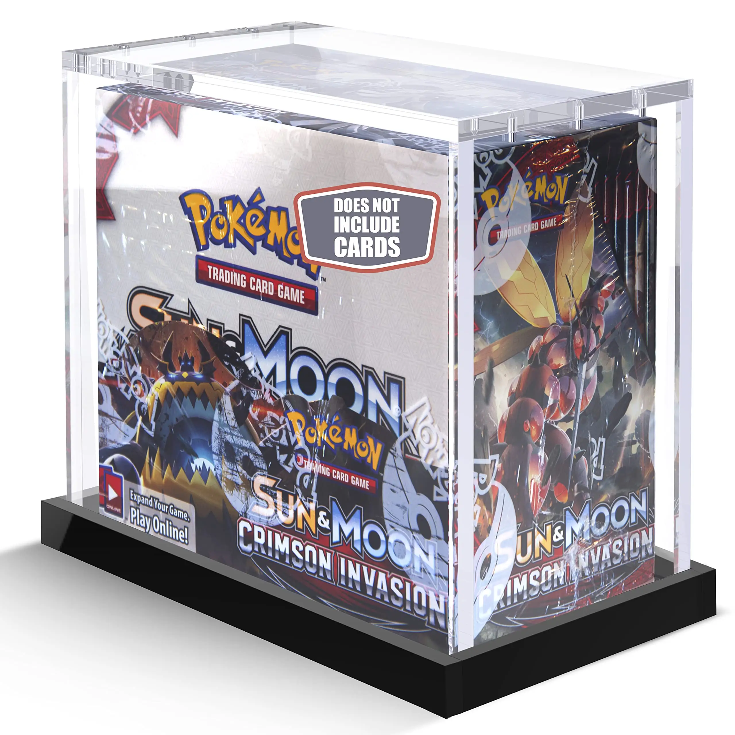 Protetor acrílico transparente da caixa de proteção do parafuso da tampa para pokemon