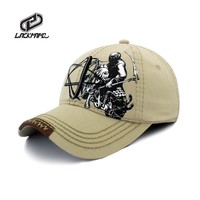 Gorra Polo Casual de 6 Paneles, Personalizada, 100% Algodón, con Bordado 3D, Estampado Animal, Hebilla Metálica Ajustable, Unisex, para Deportes al Aire Libre