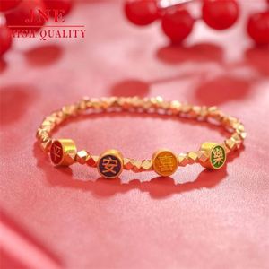 Ping an <span class=keywords><strong>Xile</strong></span> Pulsera de oro roto Pulsera de oro chapada en cobre Pulsera de salto de discoteca para mujer Fábrica de joyería Flash al por mayor - Product Image 3
