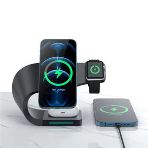 3 in 1 Wireless Charger for Phones & Smart Watch with 10W PD Fast Charging Magnetic Stand & Holders - Product Image 2