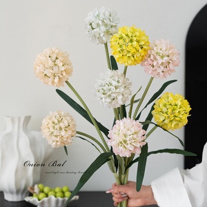 Flores Artificiales de Seda de Alta Calidad, Incluidas Cebollas Artificiales Decorativas, Arreglo de Flores Púrpuras para Boda, Decoración para el Hogar - Product Image 4