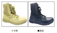 Bottes de combat ultra-légères respirantes pour hommes, couleur coyote brun et noir, bottes tactiques de camping