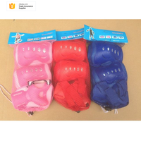 Coussin de protection de genou et de poignet en PVC, pas cher, pour adolescents, enfants, vélo, patinage, ensemble d'équipement de protection