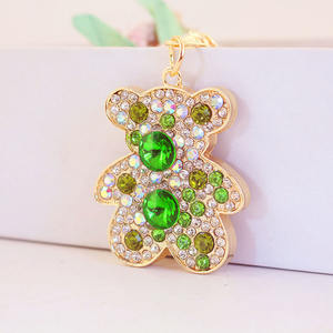 2025 New Price Cute Bearing Keychain <b>for</b> Womens Metal Accessories <b>for</b> Bags with Rhinestone Crystal <b>Tassel</b> Keyring Pendant - Product Image 3