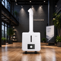 Humidificateur ultrasonique électrique en plastique 16L, 3kg/h, grande machine à brume, usage commercial, portable, OEM