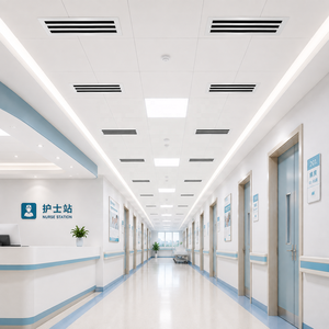 Diffusore Lineare a 3 Fessure Personalizzato in Alluminio, Griglia <span class=keywords><strong>di</strong></span> Ventilazione HVAC per Sistemi <span class=keywords><strong>di</strong></span> Climatizzazione a Soffitto per Hotel - Product Image 3