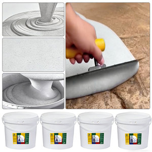 Revêtement <span class=keywords><strong>de</strong></span> sol en résine époxy bicomposante effet <span class=keywords><strong>marbre</strong></span> brillant, revêtement époxy coloré au sable pour peinture <span class=keywords><strong>de</strong></span> sol industrielle - Product Image 1